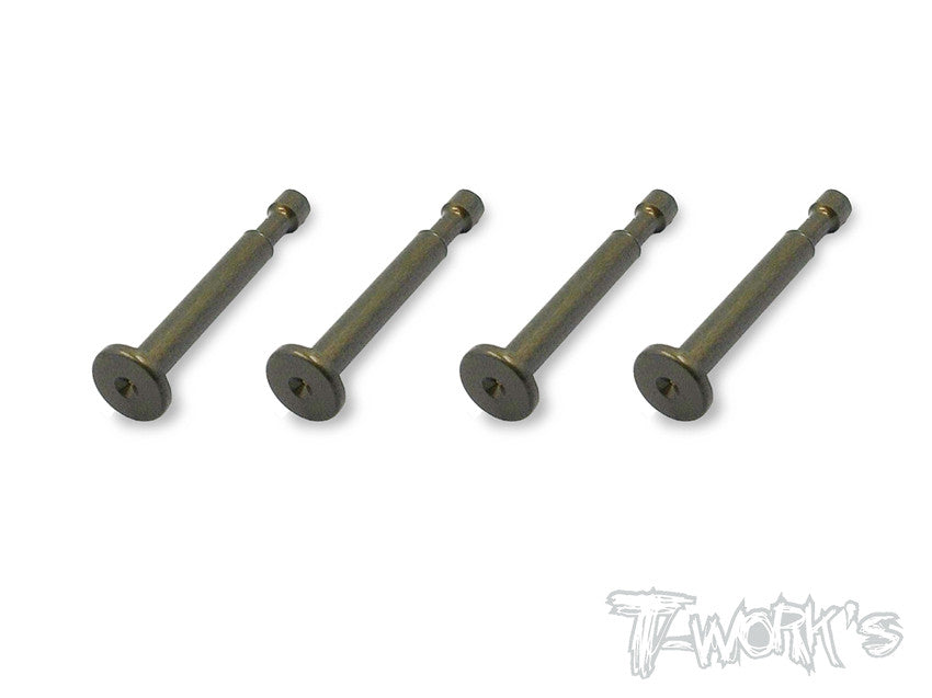 TO-198-K  7075-T6 Alum.Hard Coated Lower Shock Mount Pins ( For Kyosho MP9,GT3,MP9e EVO/MP10 ) 4pcs.