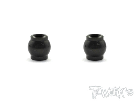 TO-200-A 7075-T6 Hard Coated Alum. 6mm Pivot Ball  ( For Team Associated RC8 B3 ) 2pcs.