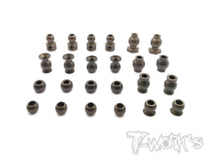 TO-204 7075-T6 Hard Coated Alum. Ball Set ( For Kyosho MP9 TKI4,GT3,MP9e EVO ) 24pcs.