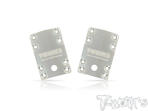 TO-220-B74 Stainless Steel Rear Chassis Skid Protector ( Team Associated RC10 B74 ) 2pcs.
