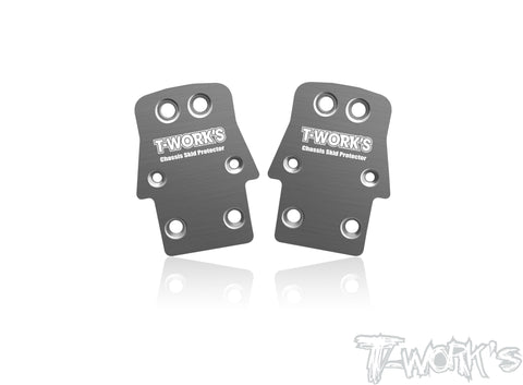 TO-220-T2.1 Stainless Steel Rear Chassis Skid Protector ( TEKNO NB48 2.1/ 2.2 ) 2pcs.