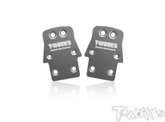 TO-220-T2.1 Stainless Steel Rear Chassis Skid Protector ( TEKNO NB48 2.1/ 2.2 ) 2pcs.