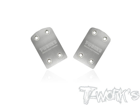 TO-220-XB4'21 Stainless Steel Rear Chassis Skid Protector ( Xray XB4'21 ) 2pcs.