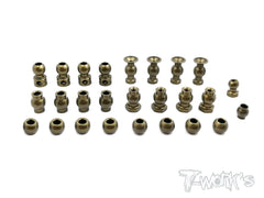 TO-225 7075-T6 Hard Coated Alum. Ball Set ( For JQ Racing The Black Edition)  26 pcs.