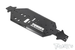 TO-228-TKI4 7075-T6 Black Hard Coated Alum. CNC Light Weight Chassis For Kyosho MP9 TKI4