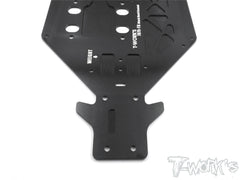 TO-228-TKI4 7075-T6 Black Hard Coated Alum. CNC Light Weight Chassis For Kyosho MP9 TKI4