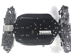 TO-228-TKI4 7075-T6 Black Hard Coated Alum. CNC Light Weight Chassis For Kyosho MP9 TKI4