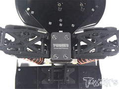 TO-228-TKI4 7075-T6 Black Hard Coated Alum. CNC Light Weight Chassis For Kyosho MP9 TKI4