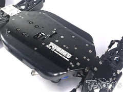 TO-228-TKI4 7075-T6 Black Hard Coated Alum. CNC Light Weight Chassis For Kyosho MP9 TKI4