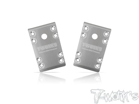 TO-235-B74 Stainless Steel Front Chassis Skid Protector ( Team Associated RC10 B74 ) 2pcs.