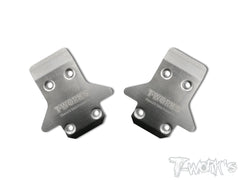 TO-235-K Stainless Steel Front Chassis Skid Protector ( Kyosho MP9/MP9e EVO/MP10 /MP10E) 2pcs.