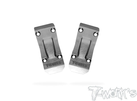 TO-235-SRX4-G3 Stainless Steel Front Chassis Skid Protector ( Serpent SRX4 GEN3 ) 2pcs.