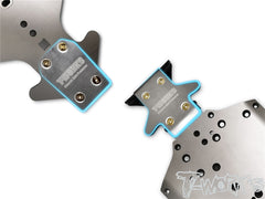 TO-235-RC8 Stainless Steel Front Chassis Skid Protector ( Team Associated RC8 B3.1/B3.2/T3.2/T3.2E ) 2pcs.