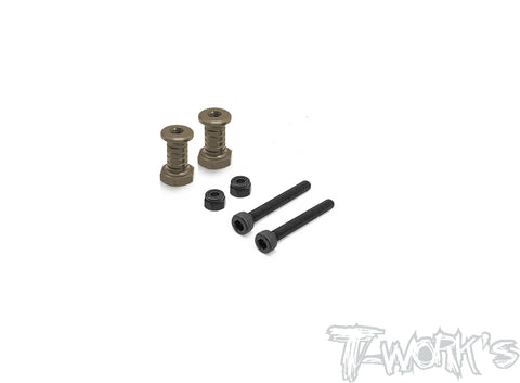 TO-240-X-5 	 Hard Coated 7075-T6 Alum. Shock Standoffs +5mm ( For Xray XB8'23/ 22/21/20/19/18 )  2pcs.