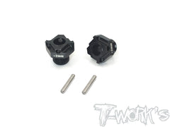 TO-245-A Black Hard Coated 7075-T6 Alum.Light Weight Wheel Hub  ( Team Associated RC8 B3.1/B3/B3.2 ) 4pcs.