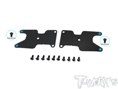 TO-246-B3.2-RV2 Graphite Rear A-arm Stiffeners 1mm/1.2mm Ver.2 ( For Team Associated RC8 B3.2 )