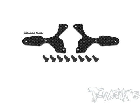 TO-246-B4-F   Graphite Front A-arm Stiffeners 1mm/1.5mm ( For Team Associated RC8 B4/B4.1 )