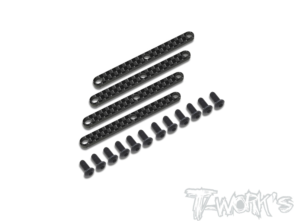 TO-246-F8    Graphite Front/Rear/ Front Upper  A-arm Stiffeners 1.5mm ( For Sparko F8 )