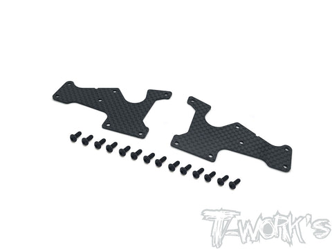 TO-246-SRX8-FU Graphite Front Upper A-arm Stiffeners 1mm/1.5mm  ( For Serpent SRX8/E/EVO GT/GTE/ E-Pro/ GTE LWB/GT TQ/GTE WC  )
