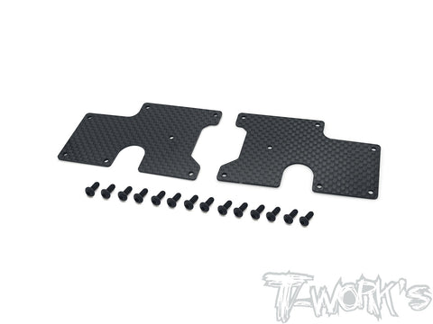 TO-246-SRX8-RU Graphite Rear Upper A-arm Stiffeners 1mm/1.5mm  ( For Serpent SRX8/E/EVO GT/GTE/ E-Pro/ GTE LWB/GT TQ/GTE WC  )
