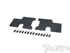 TO-246-SRX8-RU Graphite Rear Upper A-arm Stiffeners 1mm/1.5mm  ( For Serpent SRX8/E/EVO GT/GTE/ E-Pro/ GTE LWB/GT TQ/GTE WC  )