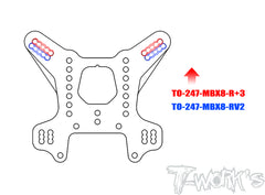 TO-247-MBX8-R+3	 Graphite 4mm Rear Shock Tower +3mm ( Clancy Edition )   For Mugen MBX8/MBX8 ECO/Mugen MBX8R