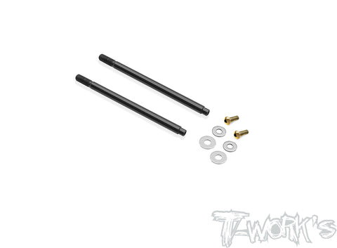 TO-260-8IGHT X 	 DLC coated Front Shock Shaft  57mm (  For TLR 8IGHT X2.0 ) 2pcs.