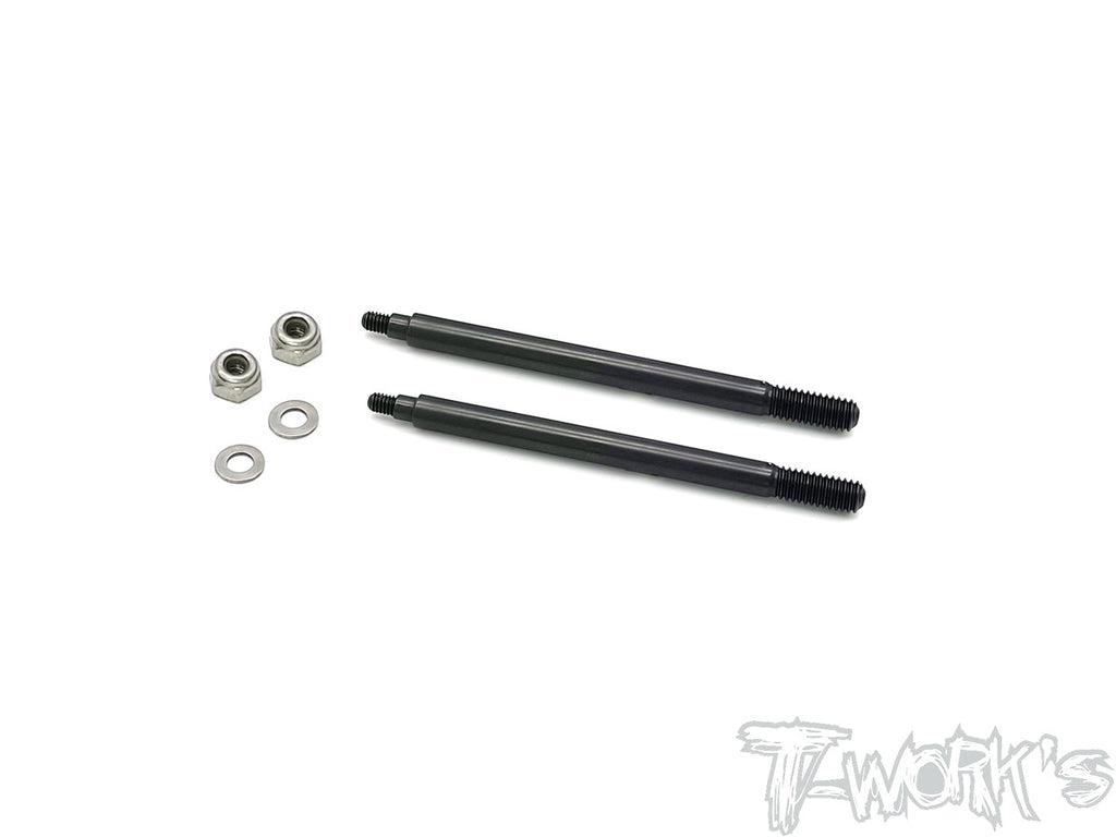 TO-260-AG DLC coated Front Shock Shaft  57.9mm (  Agama A319  ) 2pcs.