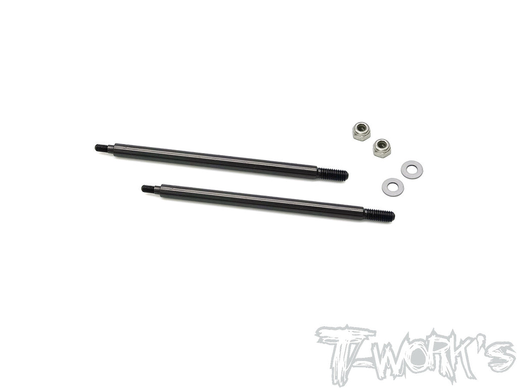 TO-261-T DLC coated Rear Shock Shaft  74.5mm (  For TEKNO 48.4/48.3/MT410/ET48.3  ) 2pcs.