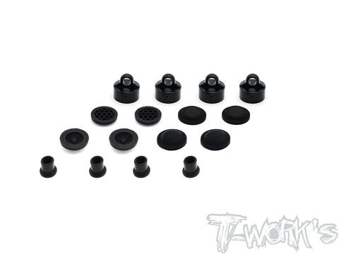 TO-274-T Black Hard Coated 7075-T6 Alum Diaphragm Shock Cap ( For TEKNO NB48 2.0 )