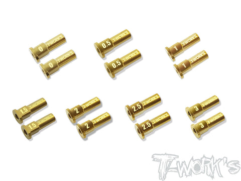 TO-275 Brass Front C Hub Insert Set 0.0-3 ( For Kyosho MP10/ MP9 TKI4/3/ MP9E/ MP9E EVO )