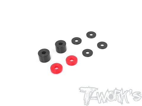 TO-292-X POM Rear Wheel Hub Spacer Set ( For Xray XB8'20/22/23 )  3*9*7mm/3*9*2mm  each 2pcs. 3*9*1mm 4pcs.