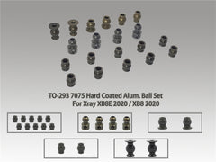 TO-293	7075 Hard Coated Alum. Ball Set ( For Xray XB8E 2020 / XB8 2020 / XB8E'24/XB8E'25/XB8'25) 20pcs.