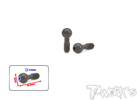 TO-322-INF   Hard Coated 7075-T6 Short / Long  Pivot Ball  2pcs.( Infinity )