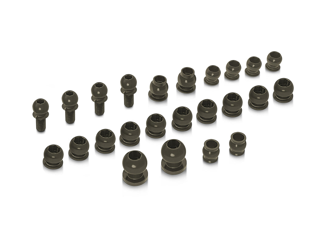 TO 326 RX8 23 7075 T6 Hard Coated Alum. Ball Set For Xray RX8E