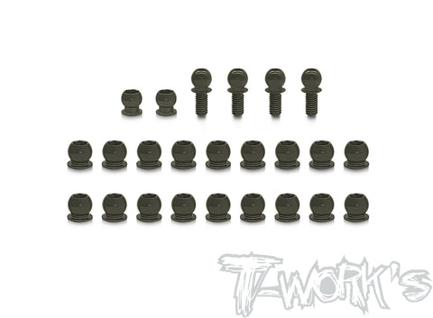 TO-327	 7075-T6 Hard Coated Alum. Ball Set ( For Xray NT1 2023 ) 24pcs.