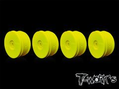 TO-339-A    1/8 Buggy Wheel 4pcs. ( White/Yellow )