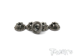 TP-034 64 Titanium Light Weight  large-contact Serrated M4 Wheel Nuts ( 4pcs. )