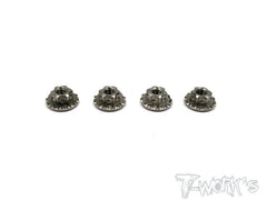 TP-034 64 Titanium Light Weight  large-contact Serrated M4 Wheel Nuts ( 4pcs. )