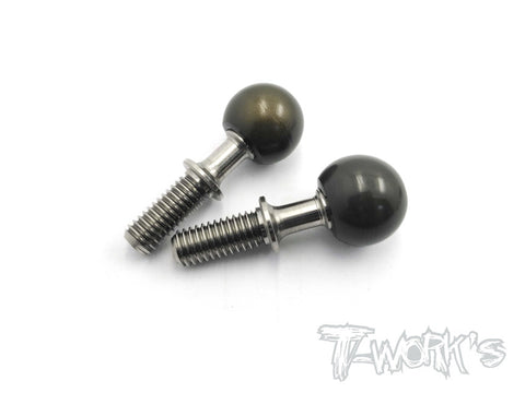 TP-047-MBX  Alum. Pillow Ball With Titanium Shaft ( Mugen MBX-7/7R/7GT/MBX 8  )2pcs.