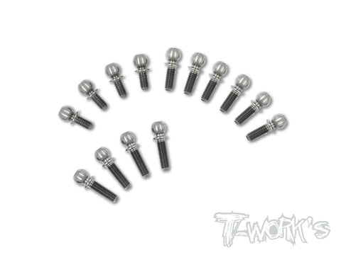 TP-065 64 Titanium Ball End set ( For Xray XB4'17 / XB4'18 )