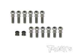 TP-067 64 Titanium Ball End set ( For Serpent Spyder SDX4 )
