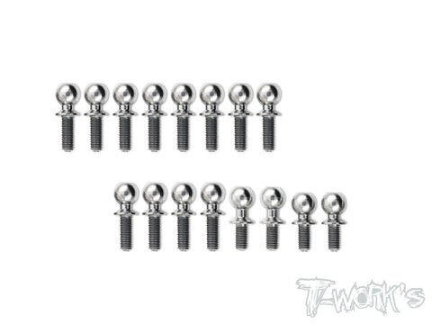 TP-078 64 Titanium Ball End Set For TEKNO EB410