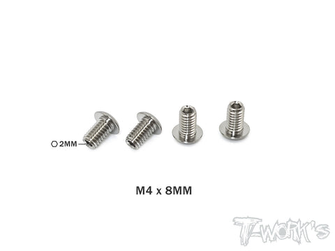 TP-087 64 Titanium Down Stop Screws  4pcs.