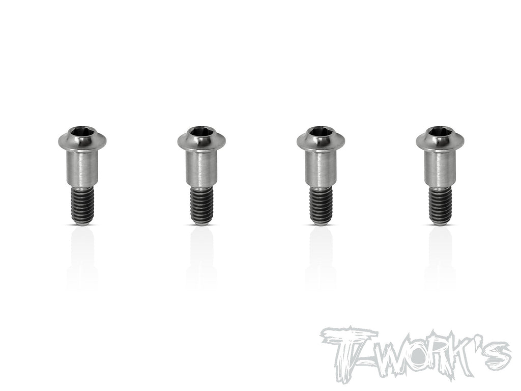 TP-089 64 Titanium King Pin Screw 4pcs. For TEKNO EB410