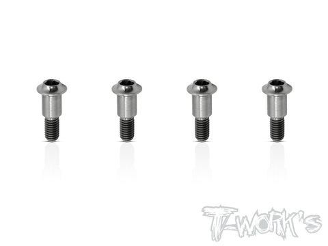 TP-089 64 Titanium King Pin Screw 4pcs.  For TEKNO EB410/EB410.2