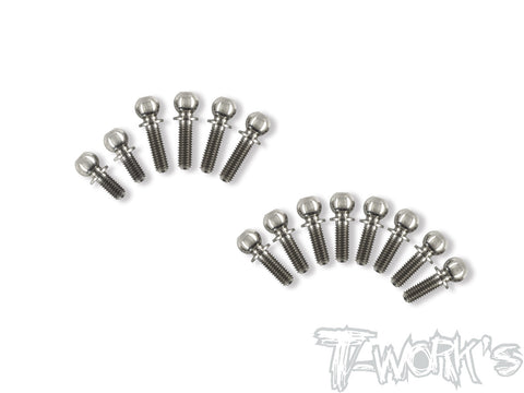 TP-109 64 Titanium Ball End set ( For Xray XB4 2020/ 2021 /2022/XB4C'24/XB4D'24 )