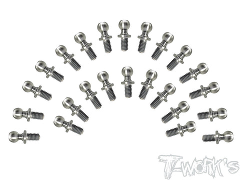 TP-121 64 Titanium Ball End set  ( For Tamiya Formula E Gen2 Car TC-01 )