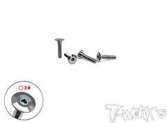 TP-147    64 Titanium Servo Screw ( 3x3/5/7/12mm ) 4pcs.