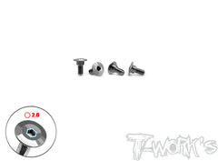TP-147    64 Titanium Servo Screw ( 3x3/5/7/12mm ) 4pcs.